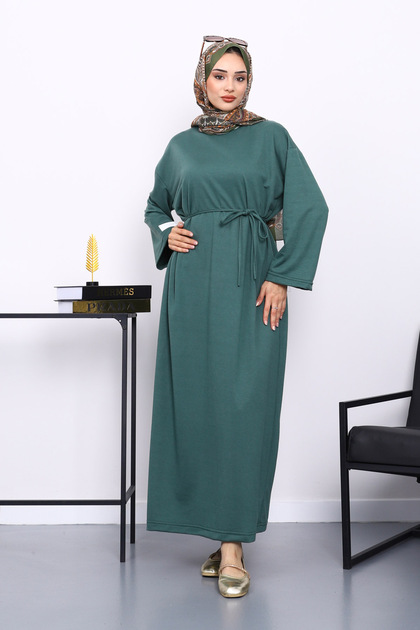 Emerald Green Two Thread Modal Dress
