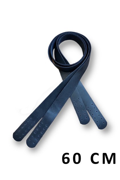 Genuine Leather Sewable Bag Handle (Pair/60 cm) Space Blue