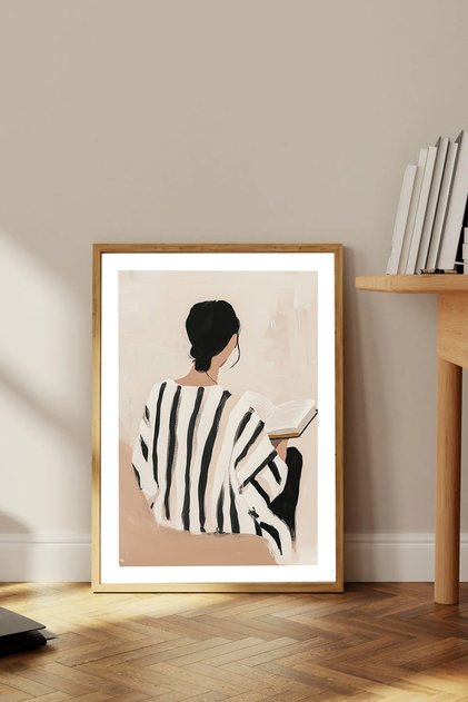 One Piece Wooden Framed Living Room Hall Kitchen Painting Tk1676