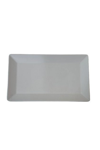 Platou dreptunghiular, 25×15 cm, alb mat