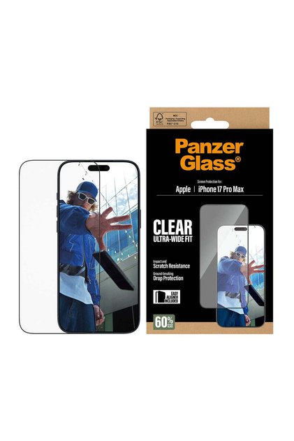 PanzerGlass® iPhone 17 Pro Max Ekran Koruyucu | Ultra-Geniş | EasyAligner ile
