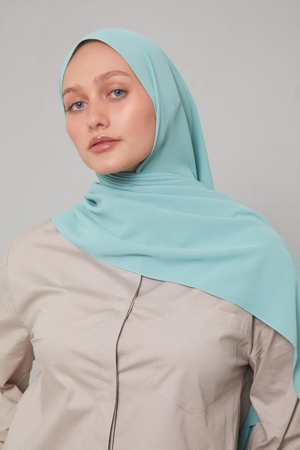 Water Green Textured Tencel Shawl
