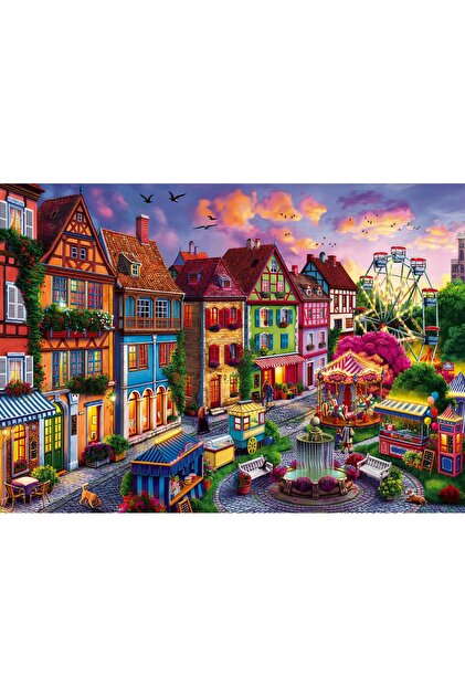 ROUTE Puzzle 1000 Parça – Fun City | Renkli Şehir Manzaralı Puzzle