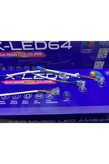 XLed 64 Ambiyans Aydınlatma Sadece Ceplik 4 Yedek Parçadır Komple Set Değil