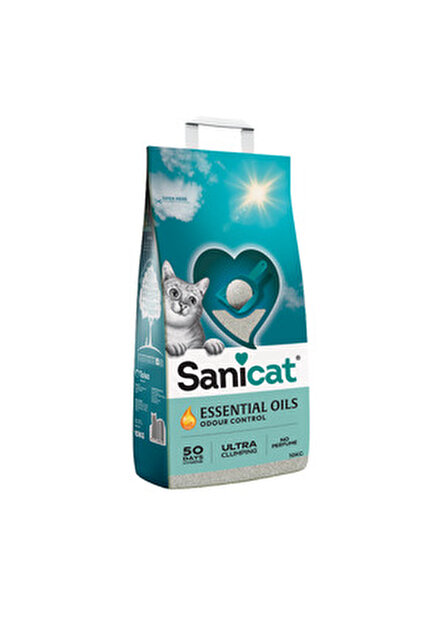 Sanicat Essential Oils Sedir Ağacı ve Okaliptus Kokulu Kedi Kumu