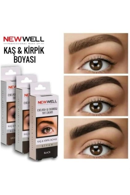 Newwell kaş ve kirpik boyası kahverengi
