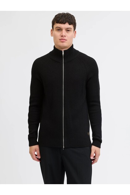 Jack & Jones JJ PANNEL KNIT ZIP CARDIGAN AW 25 / Rahat Kesim