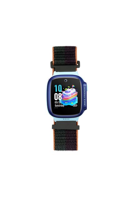Huawei Watch GT5 Pro 42mm 18mm Kordon Hasır Band Çocuklar Koyu Yeşil-Mor