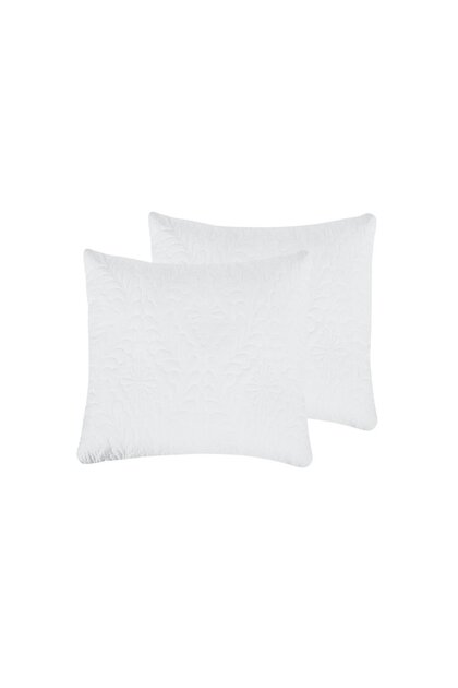 Set de 2 perne 60x60 Belina, microfibră, lavabile la mașină, aspirate, albe