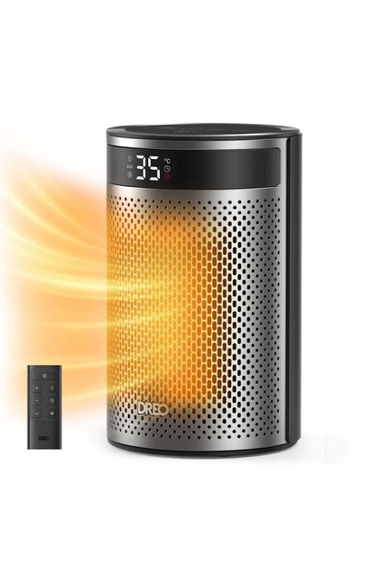 Aeroterma Atom 416,1500W,Ceramica, Termostat, Timer 12h, Silentios, Telecomanda, Negru&Argintiu