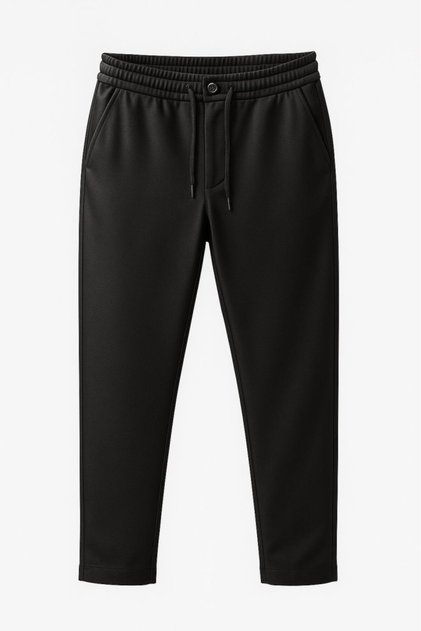Men's Shiny Fabric Black Men's Shiny Fabric Pants