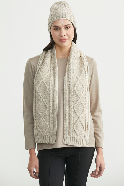 Knitted Beanie - Light Beige