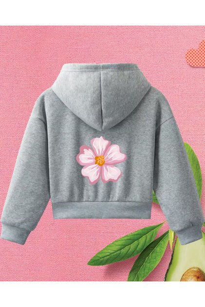 Flower Printed Jacket for Girls