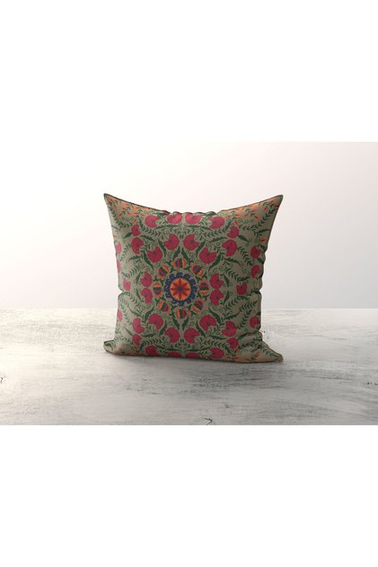 Micro Fabric Digital Printing Zippered Bead Silicone Filled 43*43 cm Throw Pillow