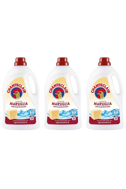 Set 3 x Detergent lichid de rufe Marsilia, Chanteclair, 1575ml, 35 spalari
