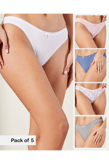 Women Assorted Bikini Brief Set (Pack of 5)
