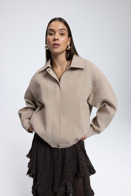 MAI STUDIOS CO. Osea Unisex Bej Bomber Ceket - Fiyatı, Yorumları