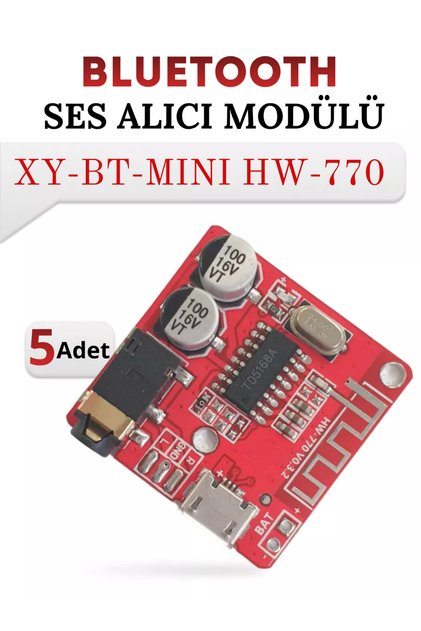 5-adet VHM-314/HW-770 Bluetooth 5.0 Ses Müzik Mp3 Modülü Devre Kartı