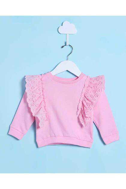 Infant Girls Pink Ruffles T-Shirt