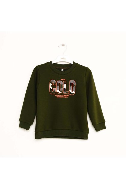 Haki Boy's Embroidered Sweatshirt 6-16 Years