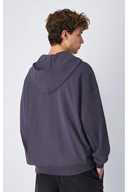 Champion Desert Trip Full Zip Hoodie Sweatshirt Gri Erkek