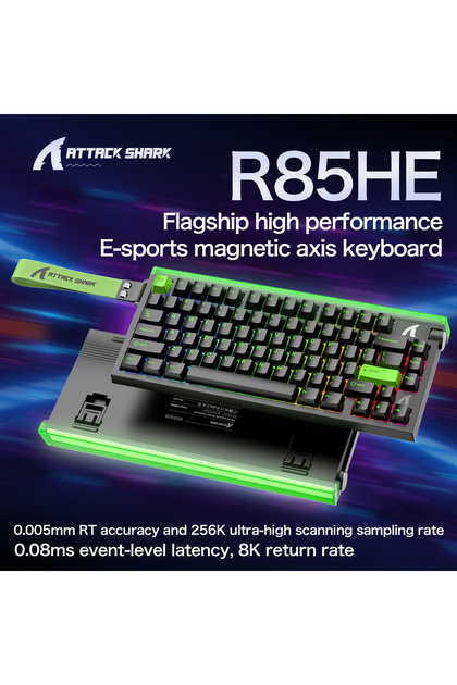 Attack Shark R85 HE RGB 8000 Hz Rapid Trigger - Snap Tap 0.005mm