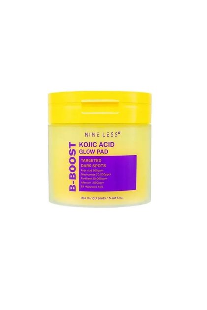 B-Boost Kojic Acid Glow Pad Toner Pad, Exfoliant iluminator cu acid kojic, 180ml
