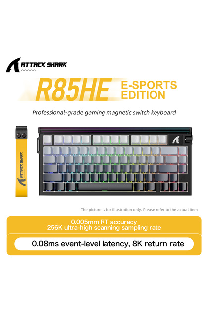 Attack Shark R85 HE RGB 8000 Hz Rapid Trigger - Snap Tap 0.005mm
