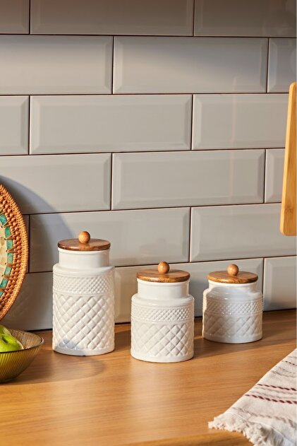 Karaca Lattice 3'lü Seramik Vakum Kapaklı Baharat Takımı - Fiyatı