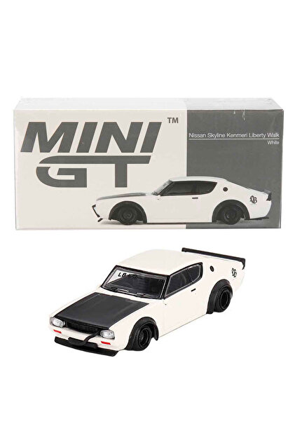 mini gt 1:64 Nissan Skyline Kenmeri Liberty Walk White Diecast