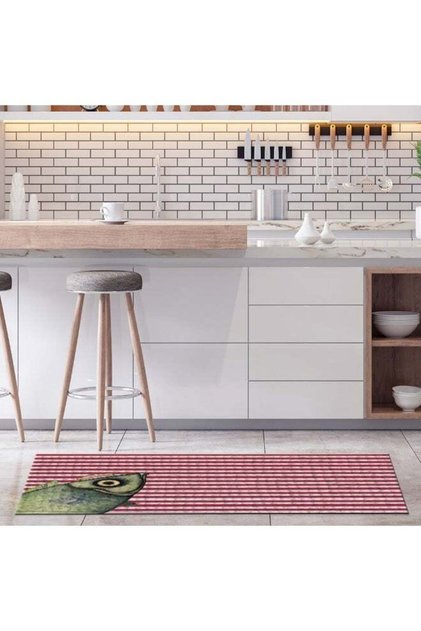 Washable Runner 60x130cm, Non-slip Bottom Carpet, Non-Shedding Area Mat, Polyester Anti-Bacterial R
