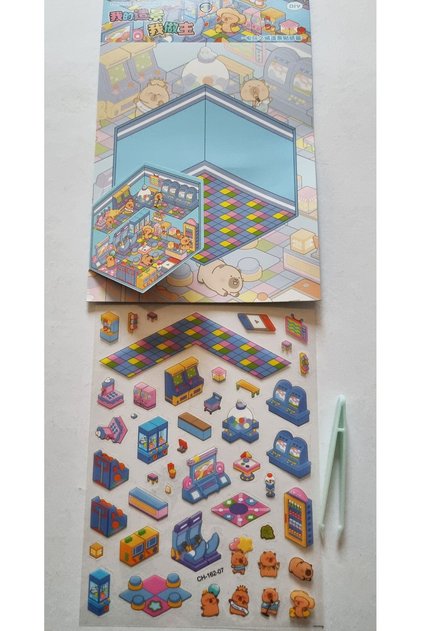 Cımbızlı 3D Sök Yapıştır Yerleştir Sticker Book Bul Buluştur Puzzle Keyfi