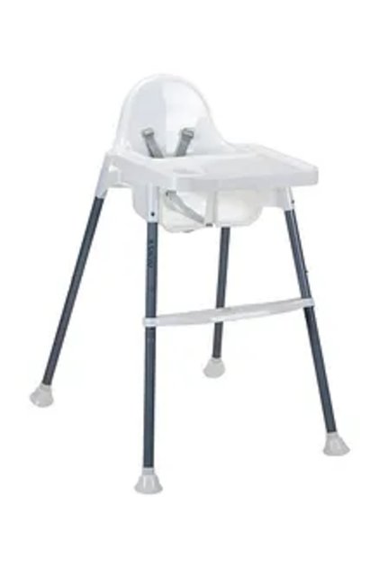 Basic Pro High Chair, Wide - White Grey