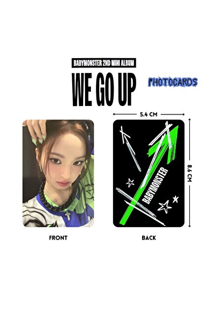 Kpop Dünyasi BABYMONSTER Chiquita '' WE GO UP '' Photocards Set