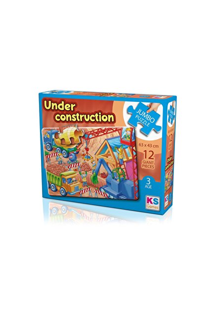 Ks Games 12 Parça Jumbo Puzzle - Under Construction - Fiyatı