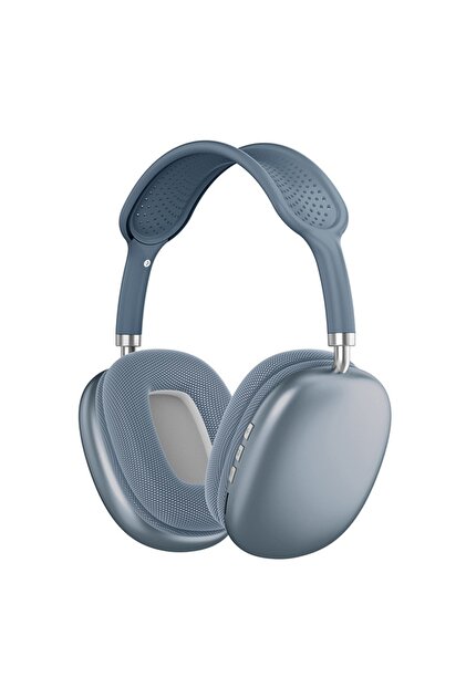 Casti On Ear MP9 Plus, Bluetooth, MicroSD, Radio, Albastru