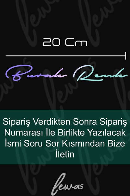Size Özel Ad Soyad İmza 20x3 Cm / İmza Etiket / Araç Sticker / Motor Sticker 1 adet