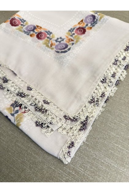 Crochet Embroidered Writing Cover Made by Mother's Hands, Domestic Production, 100X100Cm