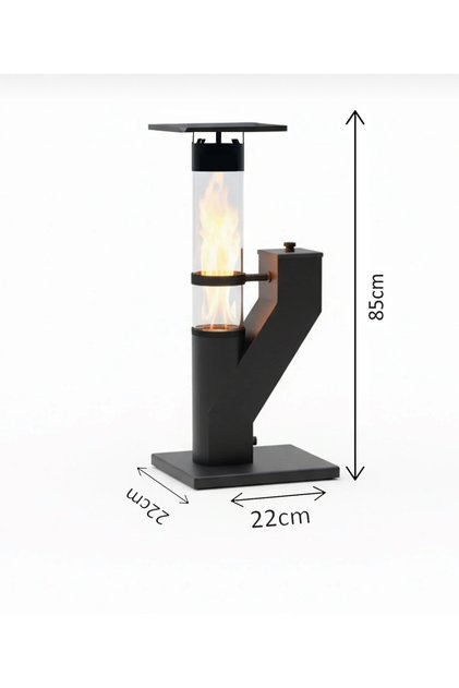 Mini Cam Portatif Pelet Kamp Sobası Bahçe Teras - Pürmüz Hediyeli