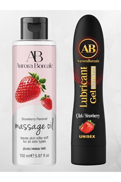AŞKIN DEPOSU A B ÇİLEK AROMALI MASAJ YAĞI 150 ML & ÇİLEK AROMALI