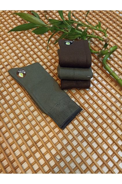 جوارب رجالية من الخيزران خياطة مخفية قماش قابل للتمدد 3-pack موسمي