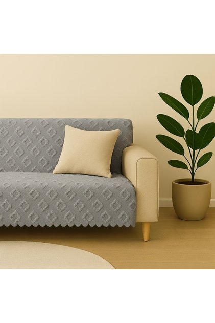 Sofa Cover 175X215 cm – Sofa Bed Cover, Non-Slip, Washable, Luxury Fabric Chenille Jacquard
