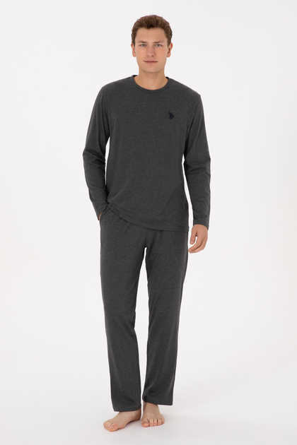 Men's Anthracite Melange Pajama Set 50318602-VR081