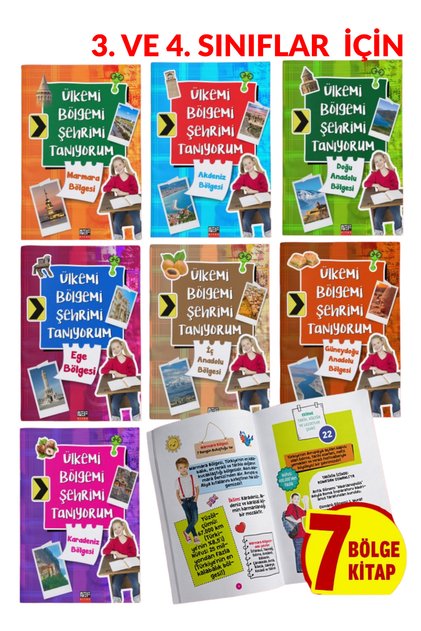Çocuklar İçin Ülkemizin 7 Bölgesini Anlatan Masalsı Set