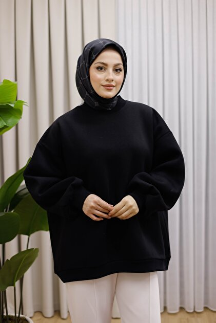 OVERSİZE SWEAT 3 İPLİK ŞARDONLU