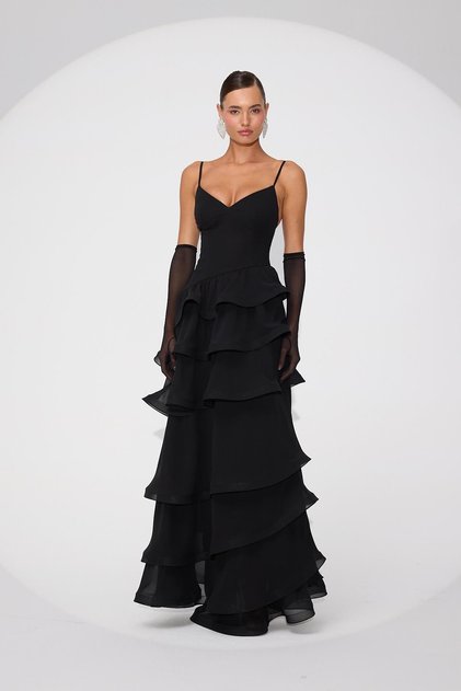 Silent Rhapsody Maxi Dress Black