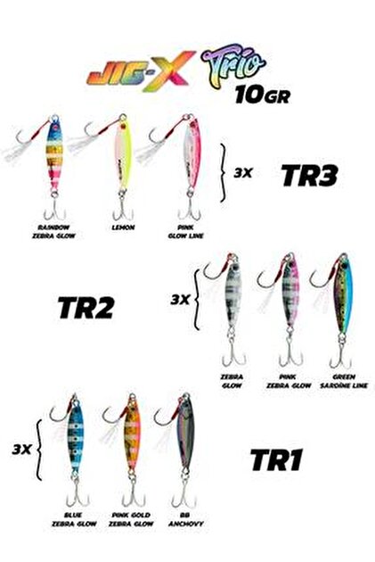 Fujin Jig-X Trio 3lü Micro Jig 7gr - Fiyatı, Yorumları