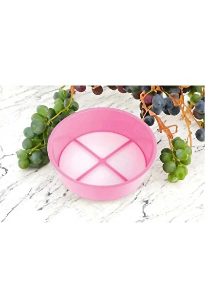 (1 Piece) Plastic Sieve Plastic Flour Sieve 25 Cm-Pink
