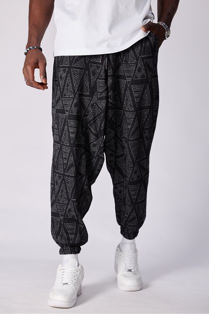 Unisex Jacquard Patterned Shalwar Pants