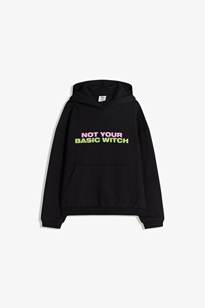 Bershka Baskılı Wicked kapüşonlu sweatshirt - Fiyatı, Yorumları
